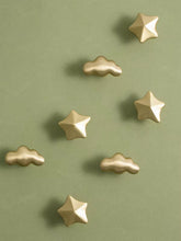 Load image into Gallery viewer, Cute Star Cloud Brass Single Hole Knobs, Original Small Handles for Children’s Drawers and Wardrobes