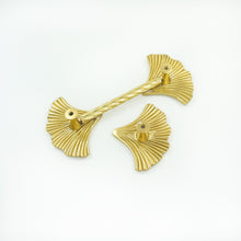 Load image into Gallery viewer, 3.78"-5.0" Ginkgo Solid Brass Pulls, Knobs & Handles | Kitchen, Cabinet, Dresser & Drawer | Gift-Worthy Hardware