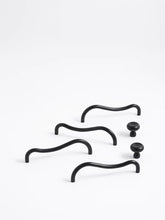 Load image into Gallery viewer, Minimalist Ultra Slim Black Pulls, Modern Thin Handles for Flat Panel Wardrobes and Cabinets