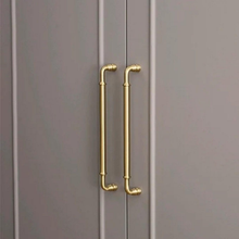 Load image into Gallery viewer, 5"-8.8" Brushed Brass Knobs, Pulls & Handles | Drawer, Cabinet, Kitchen & Dresser Hardware