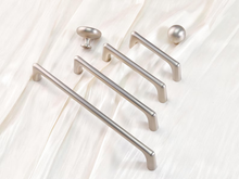 Load image into Gallery viewer, Modern Brushed Nickel Ball Knobs & Simple Drawer Pulls | Cabinet Hardware for Kitchen, Dresser & Wardrobe