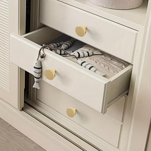 Load image into Gallery viewer, Solid Brass Drawer Knobs | Brushed Gold Modern Cabinet Hardware