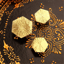Load image into Gallery viewer, Modern Hexagon Brass Knobs & Pulls | Minimalist Luxury Drawer, Small Cabinet & Door Handles