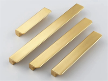 Load image into Gallery viewer, 2.5", 3.78", 5", 6.3", 7.55", 8.8", 10", 11.3" Black Brass Kitchen Handles | Drawer Pulls, Cabinet & Wardrobe Knobs, Hardware