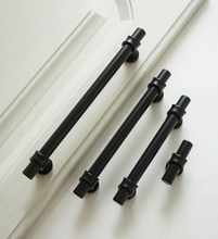 Load image into Gallery viewer, 3.78"(96mm)-12.6"(320mm) Black Pulls & Handles | Cabinet, Dresser, Drawer, Closet, Kitchen & Cupboard Hardware