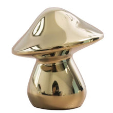 Load image into Gallery viewer, French Luxury Bright Gold Brass Mushroom Knobs, Minimalist Small Copper Handles for Cabinets, Wardrobes, Drawers & Nightstands