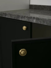 Load image into Gallery viewer, French Vintage Maximalist Round Brass Knobs, Single Hole Small Drawer & Wardrobe Handles