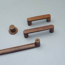 Load image into Gallery viewer, 3"-8.8" Walnut Wood Knobs, Pulls & Handles | Cabinet, Drawer, Cupboard & Dresser Hardware