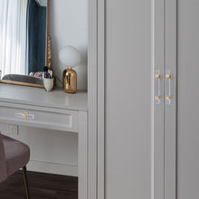 Load image into Gallery viewer, 2.5"-10" Square Gold Clear Acrylic Pulls, Knobs & Handles | Drawer, Dresser, Cabinet & Bathroom Hardware