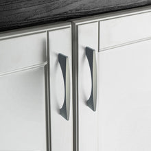 Load image into Gallery viewer, 3.75", 5", 7.55" Dark Gray & Matte Black Modern Drawer Pulls | Dresser Knobs, Kitchen Cabinet Handles & Hardware