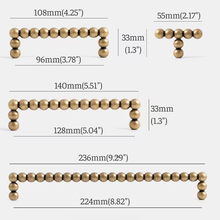Load image into Gallery viewer, Antique Bronze Beaded Cabinet Pulls: Drawer Handles, Modern Kitchen Hardware