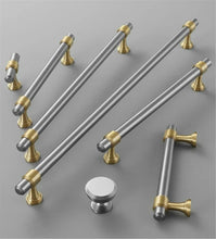 Load image into Gallery viewer, Solid Brass Drawer Pulls & Knobs | Black, Brushed Nickel & Bronze - Dresser Knobs, Kitchen Handles & Cabinet Door Hardware
