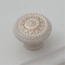 Load image into Gallery viewer, 1" (25mm) Small Shabby Chic Knobs & Pulls | Antique Silver, Black, Bronze, Cream, White, Gold Dresser & Drawer Pulls, Cabinet Knobs