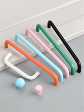 Load image into Gallery viewer, 3.78"-12.6" Colorful Ball Knobs & Pulls | Minimalist Black, White, Orange, Green, Blue, Pink Cabinet & Drawer Handles