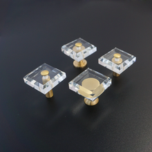 Load image into Gallery viewer, 2.5" Gold Cup Solid Brass Knobs & Pulls | Polished Exquisite Mini Cabinet, Drawer & Kitchen Handles, Gift-Worthy Gold Hardware