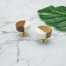 Load image into Gallery viewer, Nordic Modern Minimalist Wood & Marble Knobs & Handles | Door, Cabinet & Furniture Hardware