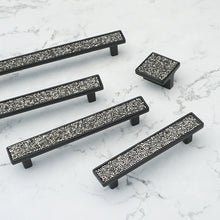 Load image into Gallery viewer, Bling Glass & Crystal Drawer Knobs | Silver Chrome Clear Dresser Handles |Furniture Hardware