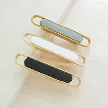 Load image into Gallery viewer, 0.63"(16mm), 2.5"(64mm) Gold, Black & White Knobs, Pulls & Handles | Drawer, Kitchen Cabinet, Dresser, Cupboard & Furniture Hardware