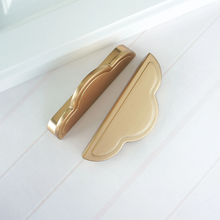 Load image into Gallery viewer, 3.78" Champagne Gold Cabinet Door Handles | Dresser & Drawer Knobs, Kitchen Cupboard & Closet Wardrobe Pulls, Hardware