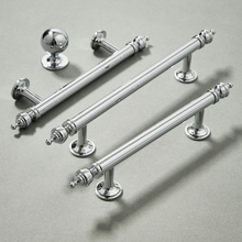 Load image into Gallery viewer, 3.78"-10" Brushed Brass Pulls, Knobs & Handles | Drawer, Dresser, Kitchen & Cabinet Door Hardware
