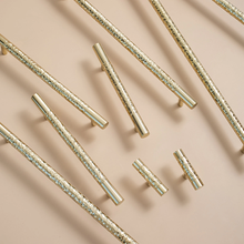 Load image into Gallery viewer, 3", 3.78", 5.0", 6.3", 8.8", 12.6" Hammered Solid Brass Drawer Pulls | Cabinet & Dresser Knobs, Hammer Cabinet Hardware