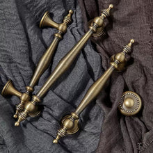 Load image into Gallery viewer, 3", 3.78", 5", 6.3" Aged Brass & Antique Bronze Kitchen Handles | Unique Cabinet & Wardrobe Pulls, Drawer & Cupboard Knobs, Hardware