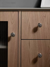 Load image into Gallery viewer, French Single‑Hole Solid Brass Cabinet Knobs, American Style Silver Nickel‑Plated Light Luxury Handles for Drawers, Cabinets and Wardrobes