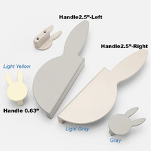 Load image into Gallery viewer, Colorful Rabbit Cabinet Pull | Zinc Alloy Drawer Handle for Kids Room (16mm & 64mm)
