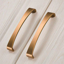 Load image into Gallery viewer, 3.75"-6.3" Unique Champagne Gold & Brushed Copper Pulls, Knobs & Handles | Cabinet, Dresser, Drawer & Kitchen Door Hardware