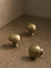 Load image into Gallery viewer, Vintage Mushroom Cabinet Knob, Antique Bronze Single Hole Small Hardware Pull for Wardrobe Dresser Drawer