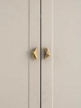 Load image into Gallery viewer, Vintage Geometric Brass Knob, Recessed Antique Bronze Single‑Hole Small Cabinet Pull for Drawer