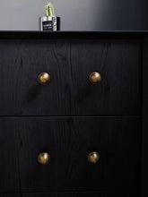 Load image into Gallery viewer, Mushroom Mid-Century Antique Bronze Brass Single Hole Knobs, French Retro Minimalist Cabinet & Wardrobe Drawer Handles