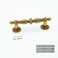 Load image into Gallery viewer, 2.5"-3.78" (64-96mm) Antique Coffee Vintage Knobs, Pulls & Handles | Dresser, Drawer, Cabinet, Kitchen & Door Hardware