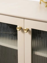 Load image into Gallery viewer, French Luxury Round Brass Knobs, Minimalist Single Hole Handles for Drawers & Wardrobes