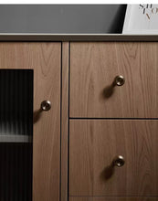 Load image into Gallery viewer, French Silver Round Single‑Hole Small Brass Pulls, Modern Minimalist High‑End Mid‑Century Handles for Cabinet and Wardrobe Doors