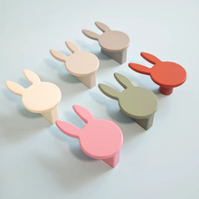 Load image into Gallery viewer, Colorful Rabbit Cabinet Pull | Zinc Alloy Drawer Handle for Kids Room (16mm & 64mm)