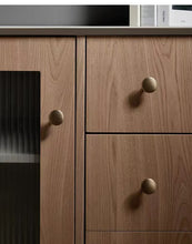 Load image into Gallery viewer, Single Hole Solid Brass Knobs, French Vintage Aged Bronze Minimalist Cabinet Handles for Kitchen Wardrobe Shoe Cabinet