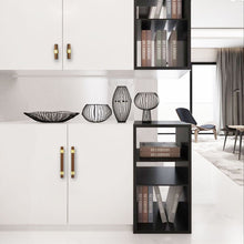 Load image into Gallery viewer, 2.5", 3", 4", 5", 8.8", 10" & 12.6" Walnut Wood & Polished Gold Drawer Pulls | Cabinet, Cupboard Handles, Dresser & Closet Knobs
