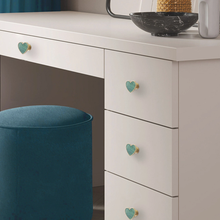 Load image into Gallery viewer, Heart Knobs | Acrylic & Brass Drawer Pulls, Dresser & Kitchen Cabinet Knobs, Handles, Hardware