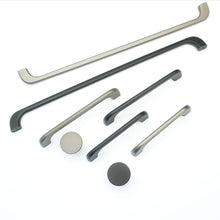 Load image into Gallery viewer, 3.78", 5", 12.6" Black & Dark Gray Modern Drawer Pulls | Kitchen Cabinet & Cupboard Handles, Dresser & Wardrobe Handles, Knobs