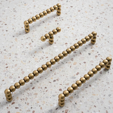 Load image into Gallery viewer, Antique Bronze Beaded Cabinet Pulls: Drawer Handles, Modern Kitchen Hardware