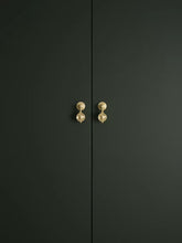 Load image into Gallery viewer, Light French Vintage Wave Brass Pendant Knobs, Single Hole Small Handles for Drawers and Wardrobes