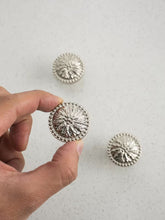 Load image into Gallery viewer, More Than Brass French Vintage Round Cabinet Knob, Exposed Mount Maximalist Nickel‑Plated Titanium Silver Small Drawer Pull