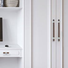 Load image into Gallery viewer, 3", 4", 5", 8.8", 10" & 12.6" Walnut Wood Cabinet Handles | Drawer Pulls, Dresser & Closet Wardrobe Knobs | Cupboard Pulls