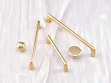 Load image into Gallery viewer, Modern Gold Simple Ball Knobs & Drawer Pulls | Cabinet Hardware for Kitchen, Dresser & Wardrobe