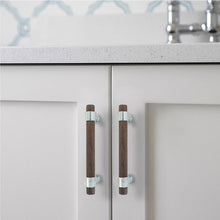 Load image into Gallery viewer, 3", 4", 5", 8.8", 10" & 12.6" Walnut Wood Cabinet Handles | Drawer Pulls, Dresser & Closet Wardrobe Knobs | Cupboard Pulls