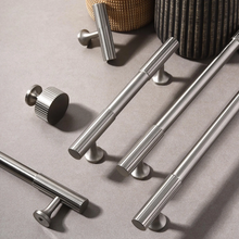 Load image into Gallery viewer, 3.78", 5", 6.3", 8.8", 12.6" Brushed Nickel Drawer Knobs & Pulls | Cabinet & Dresser Knobs, Kitchen Pulls, Cupboard Handles, High-Quality Hardware