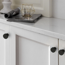 Load image into Gallery viewer, 3.78", 5", 6.3", 7.55" Matte Black Drawer Pulls | Unique Cabinet & Kitchen Pulls, Dresser & Cupboard Knobs, Furniture Hardware