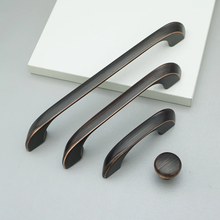 Load image into Gallery viewer, 2.5", 3.75", 5", 6.3", 7.55", 8.8" Black Copper Handles | Cabinet & Drawer Pulls, Dresser & Kitchen Knobs, Wardrobe Hardware
