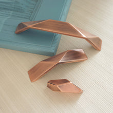 Load image into Gallery viewer, 1.25"-7.55" Modern Brushed Copper Pulls, Knobs & Handles | Kitchen, Cabinet, Dresser & Drawer Hardware